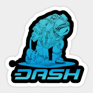 Dash Crypto Cryptocurrency Dash  coin token Sticker